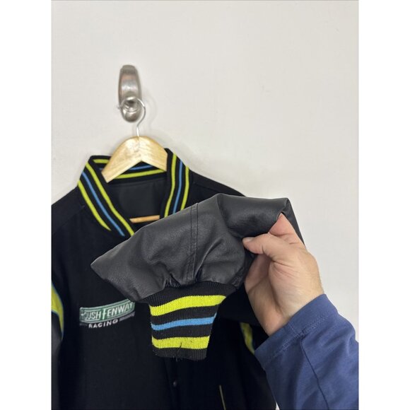 JH Designs Carl Edwards #99 Racing Jacket Aflac Reversible Mens Large L - Picture 3 of 7